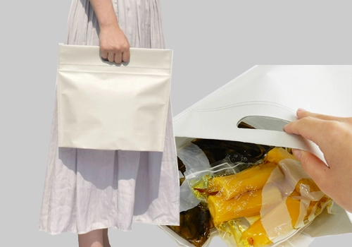 プリン・加工食品向けのコンパクト保冷袋