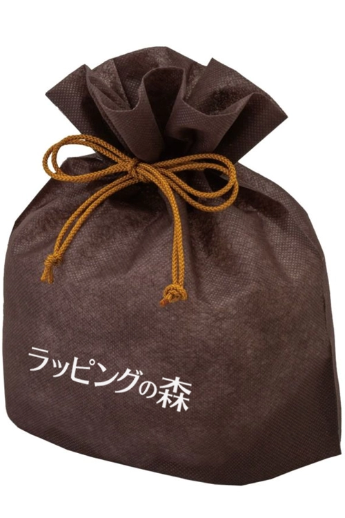 リボン付き巾着のワンポイント印刷（シルク）