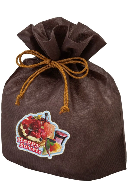 リボン付き巾着のワンポイント印刷（コピー転写）