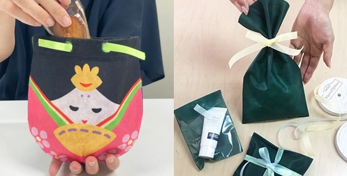 サイズ感や色を実際の商品でお試しください