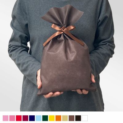 ソフトバッグベーシックS5 2穴リボン巾着｜不織布製品や包装資材の