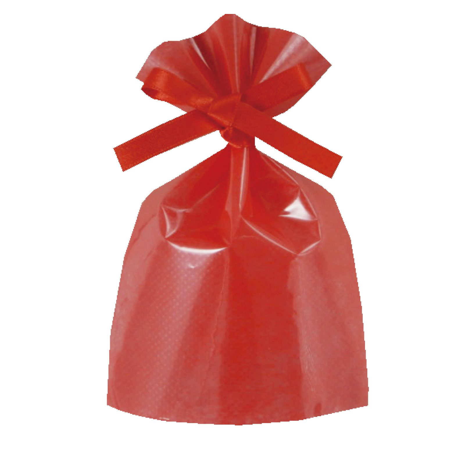 ラッピング｜ソフトバッグクリアS1　2穴リボン巾着 50枚入