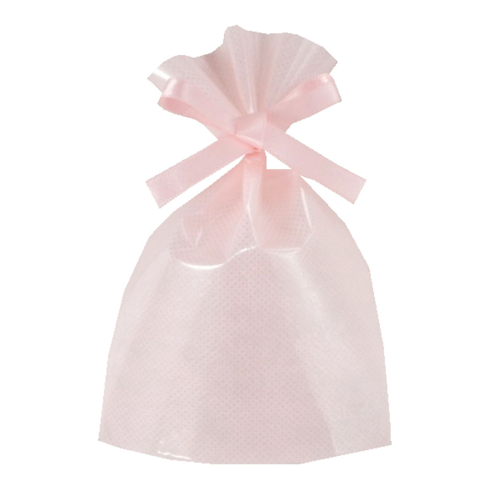 ラッピング｜ソフトバッグクリアS1　2穴リボン巾着 50枚入