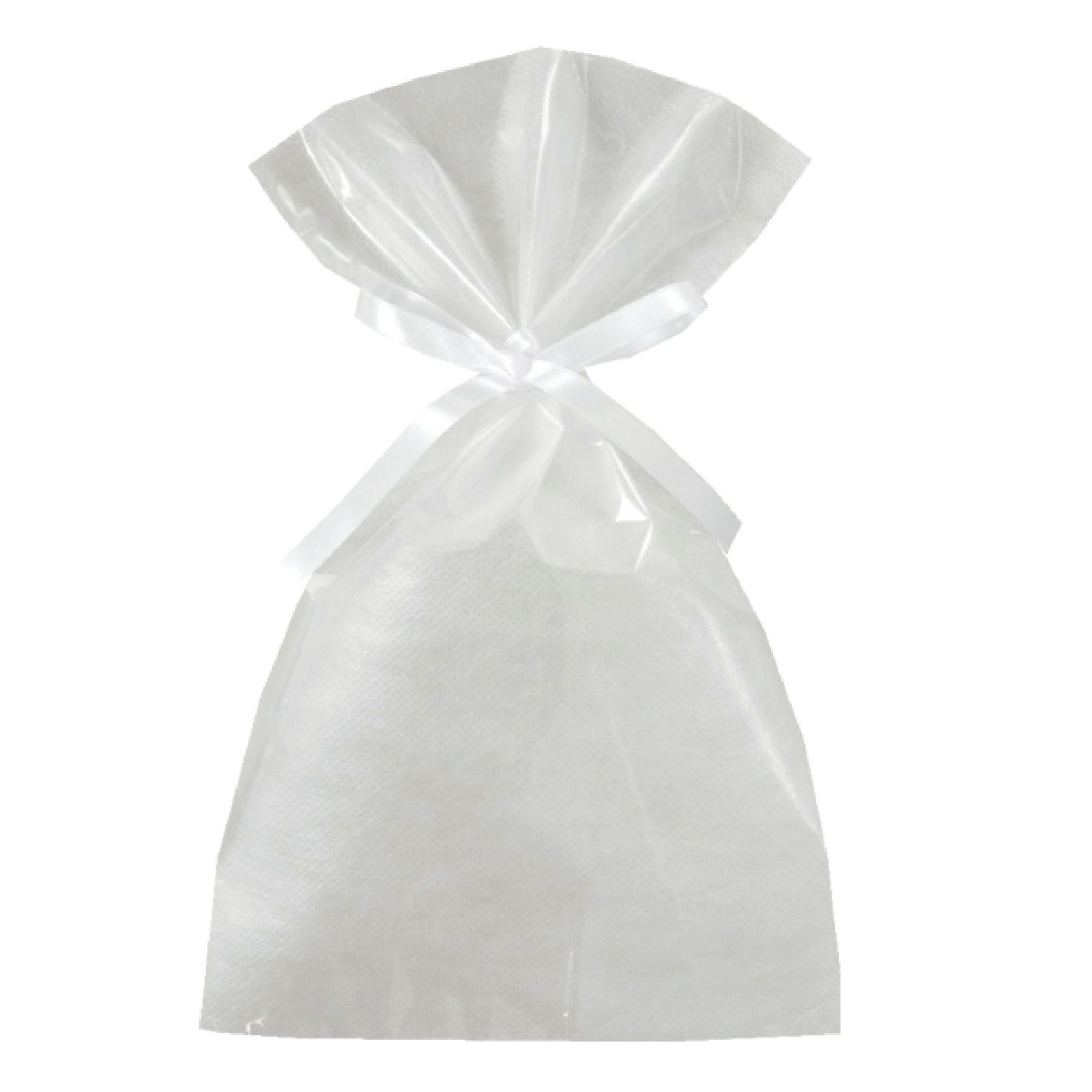 ラッピング｜ソフトバッグクリアS4　2穴リボン巾着 50枚入