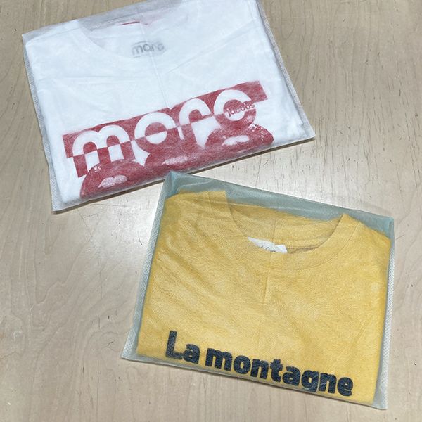 アパレル｜不織布製平袋　薄タイプ（12g）　小　100枚入