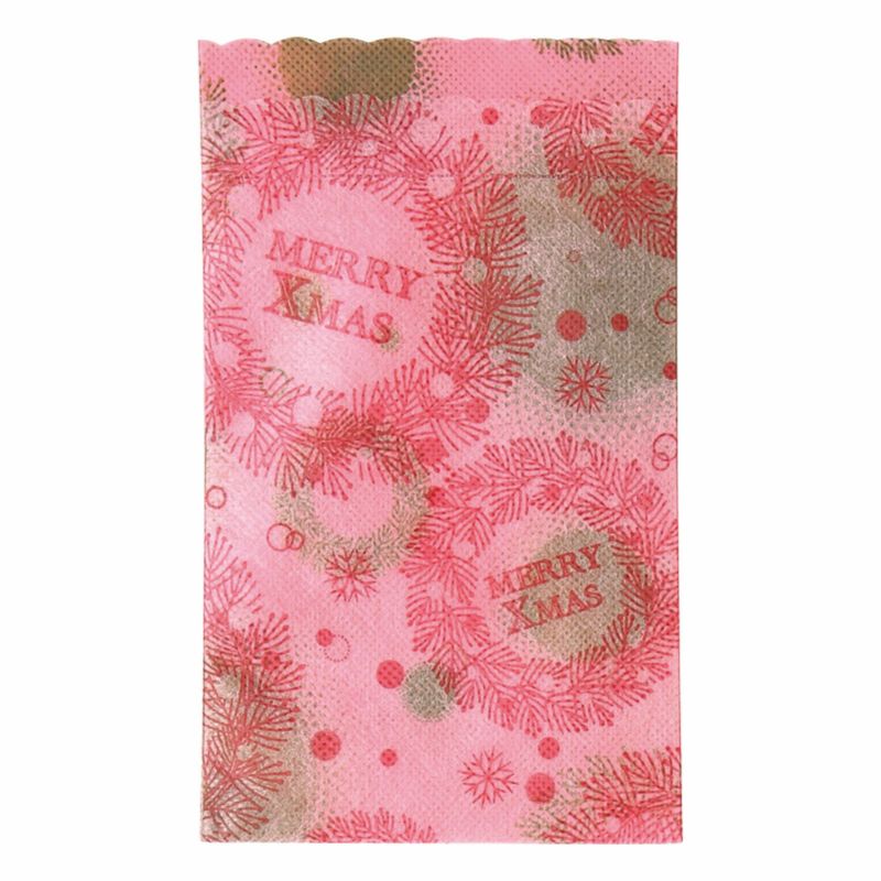 ラッピング｜ソフトバッグS2 夢がさね リース柄　20枚入～