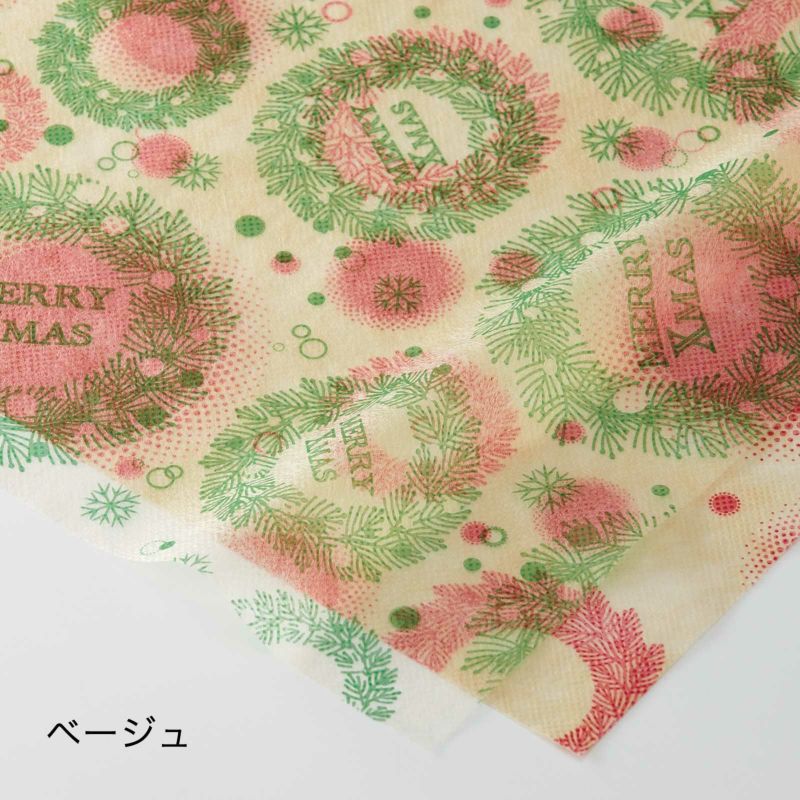 ラッピング｜ソフトバッグS3 夢がさね リース柄　20枚入～