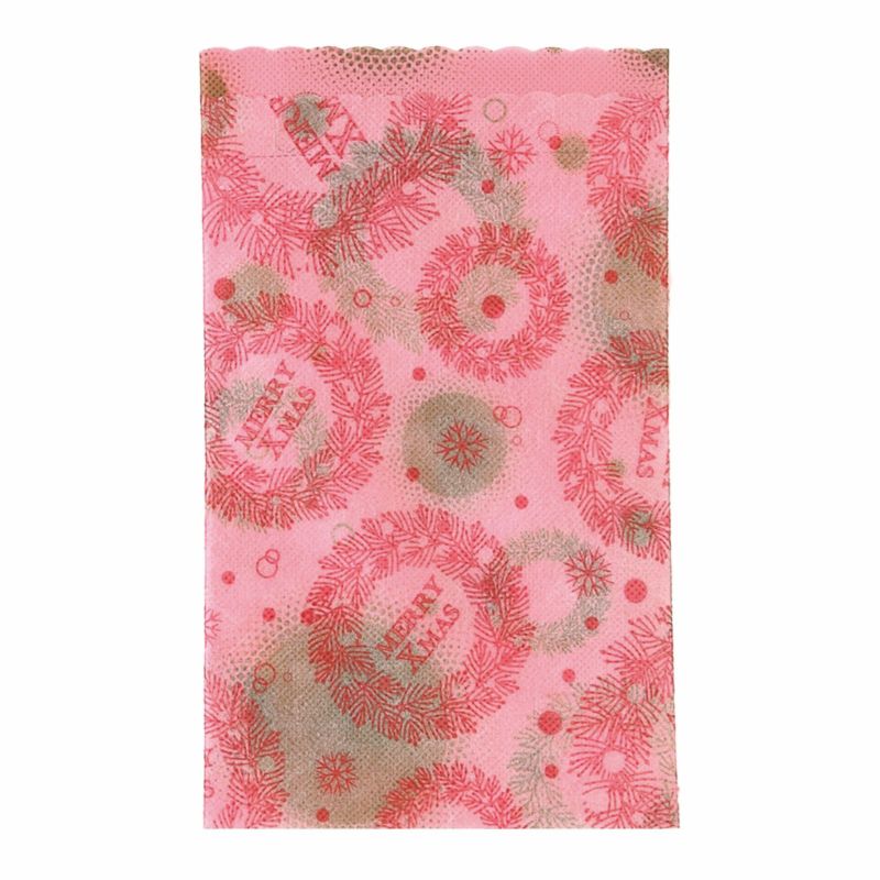 ラッピング｜ソフトバッグS3 夢がさね リース柄　20枚入～