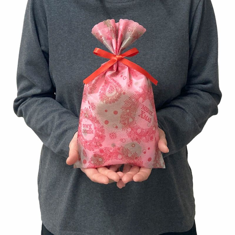 ラッピング｜ソフトバッグS4 夢がさね リース柄　20枚入～