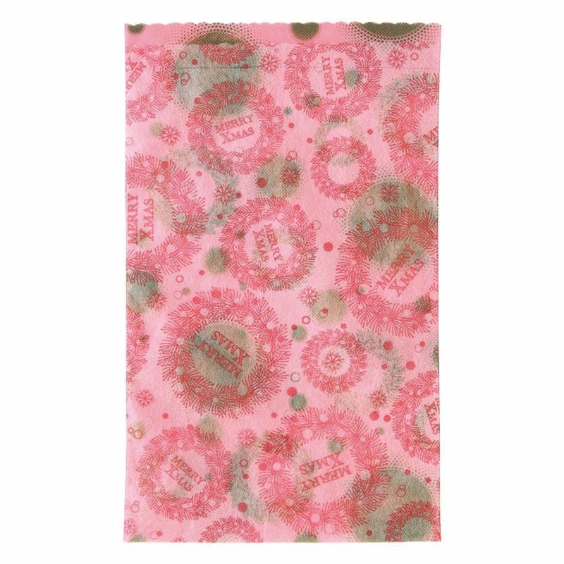 ラッピング｜ソフトバッグS5 夢がさね リース柄　20枚入～