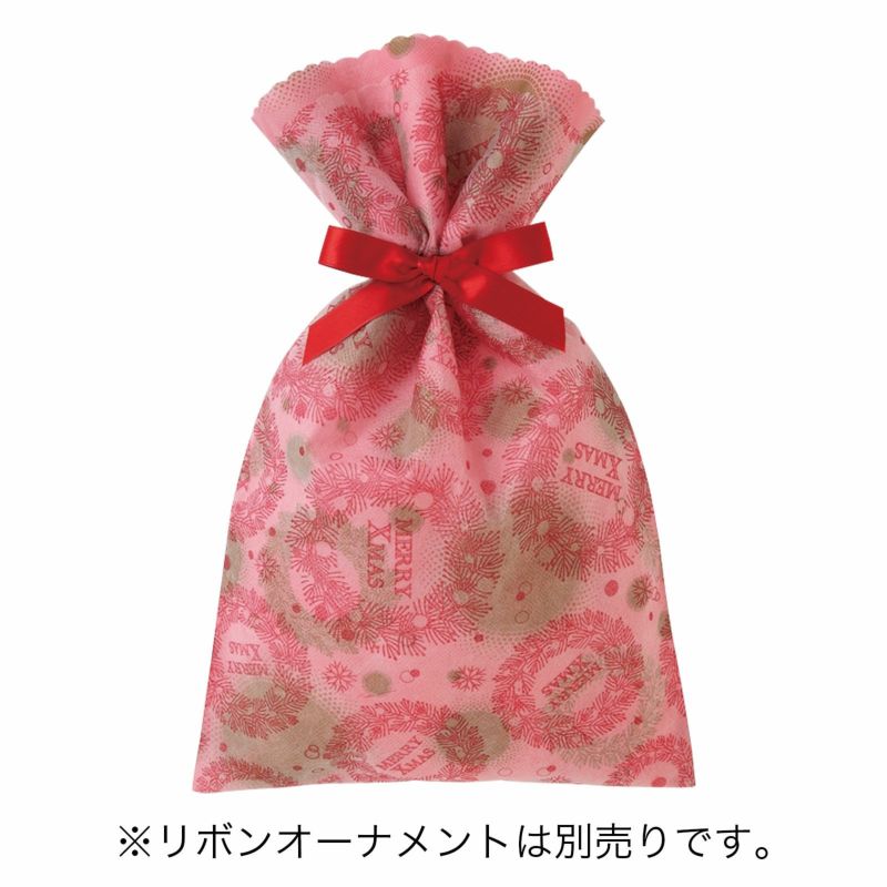 ラッピング｜ソフトバッグS5 夢がさね リース柄　20枚入～