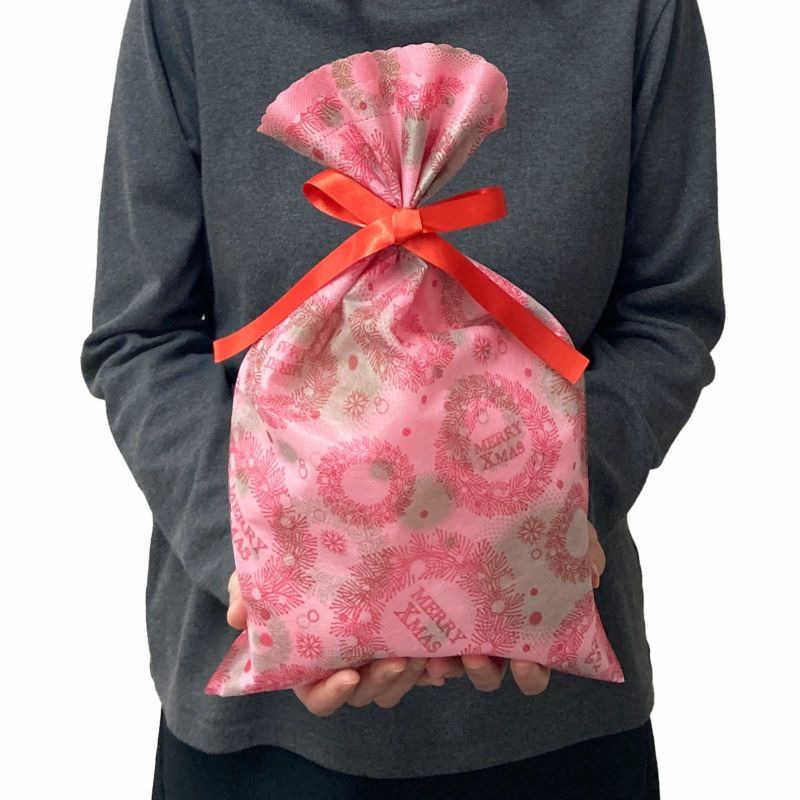 ラッピング｜ソフトバッグS5 夢がさね リース柄　20枚入～