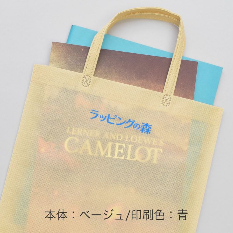 不織布バッグ｜ベーシックトート　普通タイプ(75g）　中縦　名入れ有　100枚入