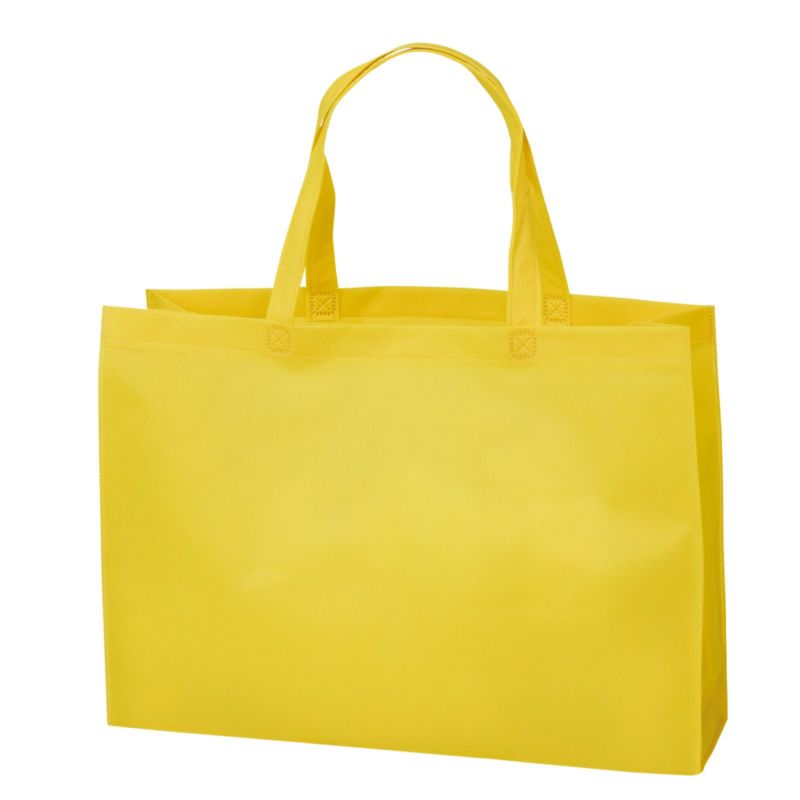 不織布バッグ｜ベーシックトート　普通タイプ(75g）　中横　名入れ有　100枚入