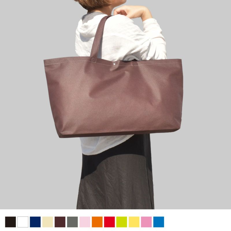 不織布バッグ｜ホック付きショルダーバッグ　中横　100枚入