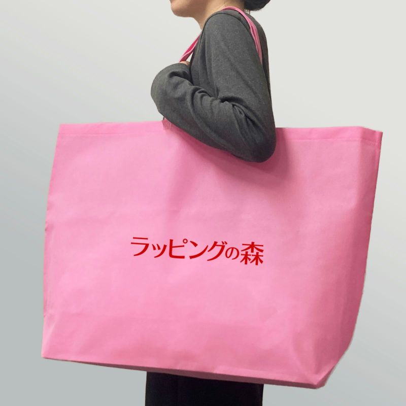  不織布バッグ｜ホック付きセールバッグ　特大　名入れ有　100枚入