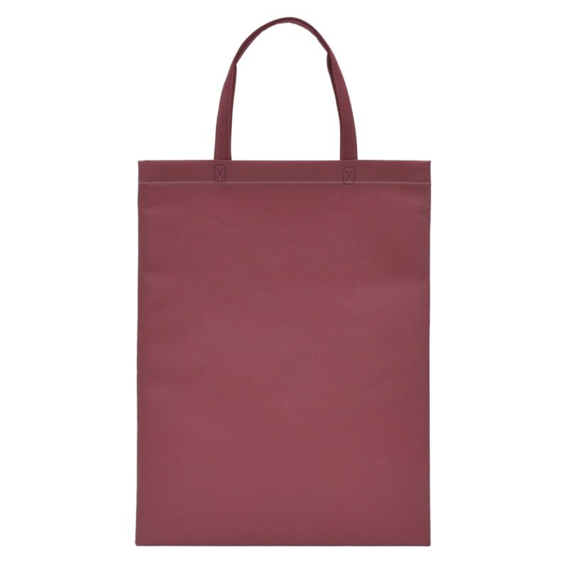 不織布バッグ｜ベーシックトート　厚タイプ(100g）　A4縦マチなし 名入れ有 100枚入