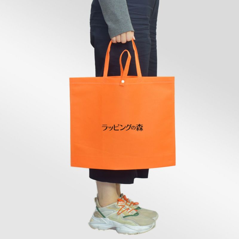 不織布バッグ｜折りたたみエコバッグ　名入れ有　100枚入