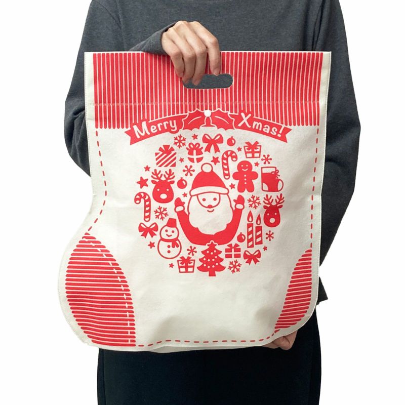 小判抜きバッグ（大）クリスマス柄