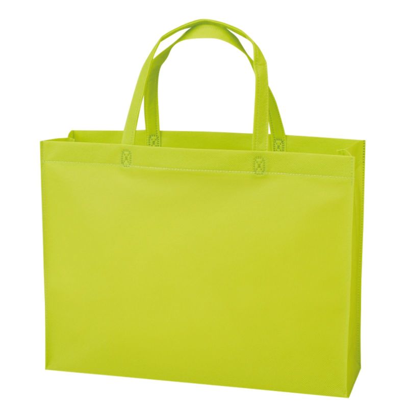 不織布バッグ｜【1000枚以上専用】ベーシックトート　普通タイプ(75g）　A4横　名入れ有　100枚入