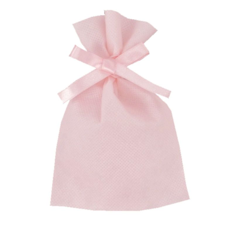 ラッピング｜ソフトバッグベーシックS1　2穴リボン巾着　名入れ有 100枚入