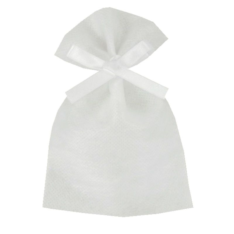 ラッピング｜ソフトバッグベーシックS1　2穴リボン巾着　名入れ有 100枚入