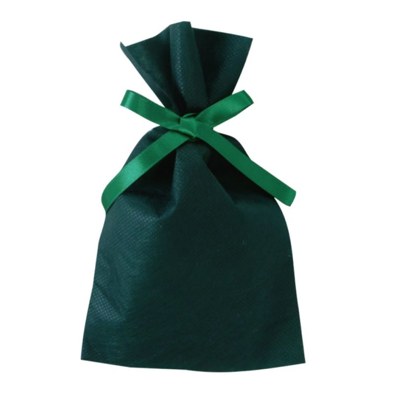 ラッピング｜ソフトバッグベーシックS2　2穴リボン巾着　名入れ有 100枚入