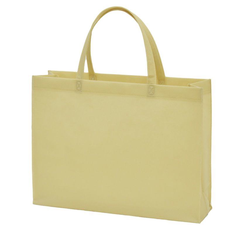 不織布バッグ｜【1000枚以上専用】ベーシックトート　厚タイプ(100g）　A4横　名入れ有　100枚入