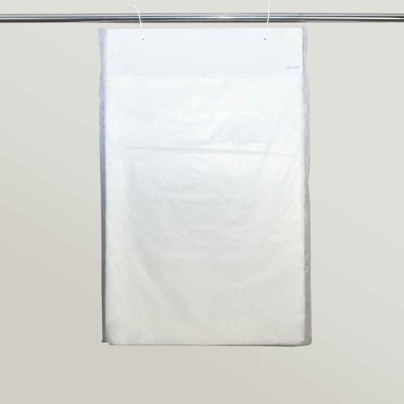 アパレル｜不織布製洋服カバー　ひも留め・マチ無（SS）｜300枚入