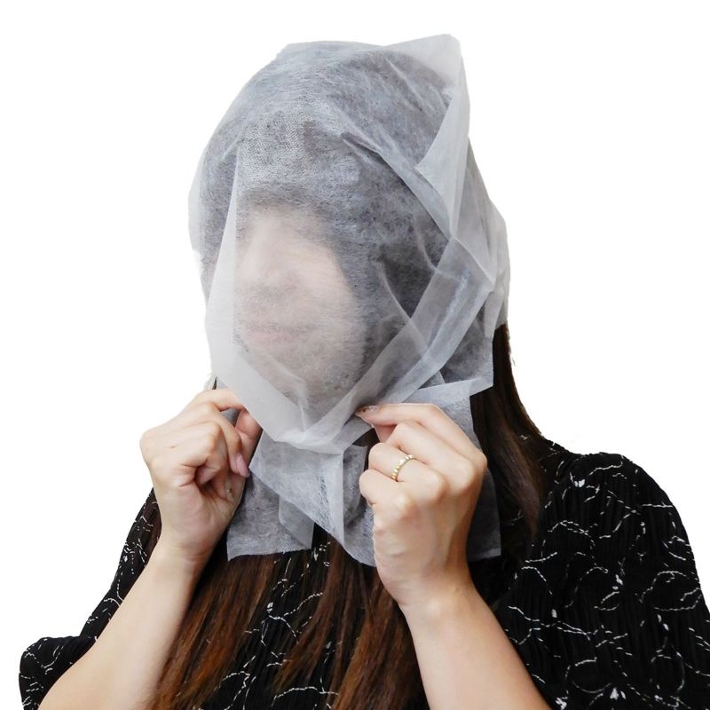 ホルダー付きフェイスカバー　紙箱200枚入