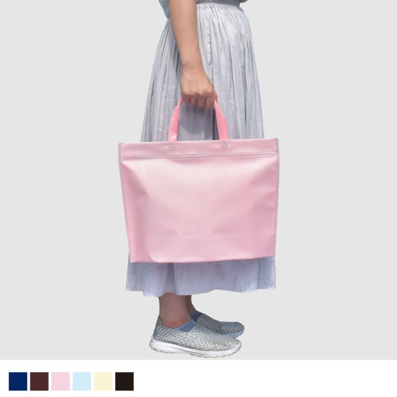 不織布バッグ｜カラークール　チャックシール　トート　大　100枚入