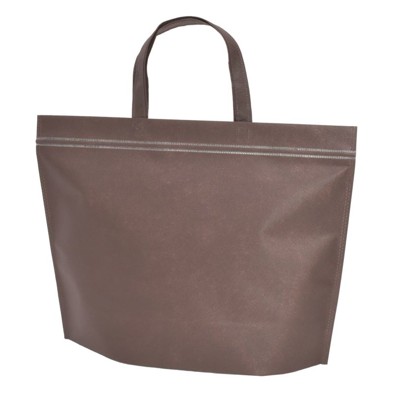 不織布バッグ｜カラークールチャックシール　トート　大　名入れ有り　100枚入