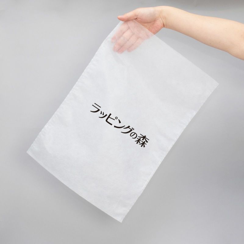 アパレル資材｜不織布製平袋　厚タイプ（23g）　小　名入れ有　100枚入