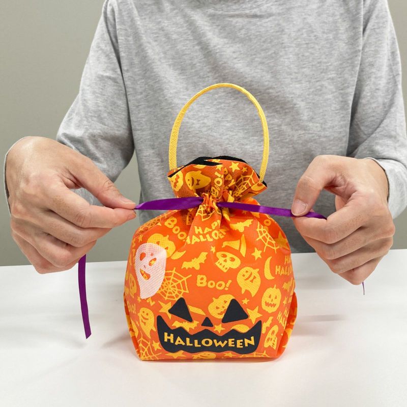 ラッピング｜【ハロウィン】リボンバッグ｜不織布ラッピング袋｜20枚入～