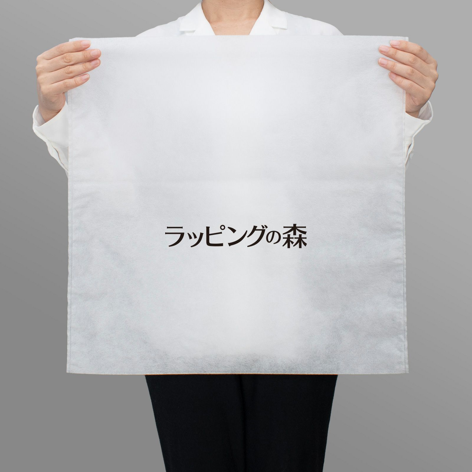 アパレル資材｜不織布製平袋　厚タイプ（23g）　サイズ50　名入れ有　100枚入