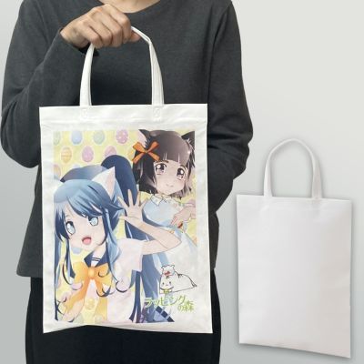 【フルカラー名入れ／高温転写】アドバッグPET 持ち手付きA4縦　100枚入｜不織布バッグの仕入れならラッピングの森