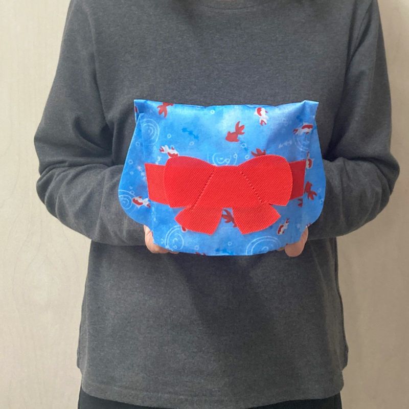 ラッピング｜ミニゆかた　水色金魚FP　20枚入り～