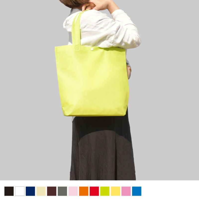 不織布バッグ｜【小ロット】ホック付きショルダーバッグ　A4縦　10枚入