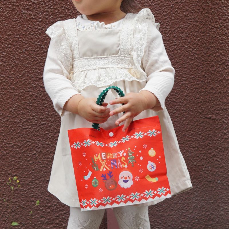ラッピング｜【クリスマス】シンプルトート（ミニ）｜不織布ラッピング袋｜20枚入～