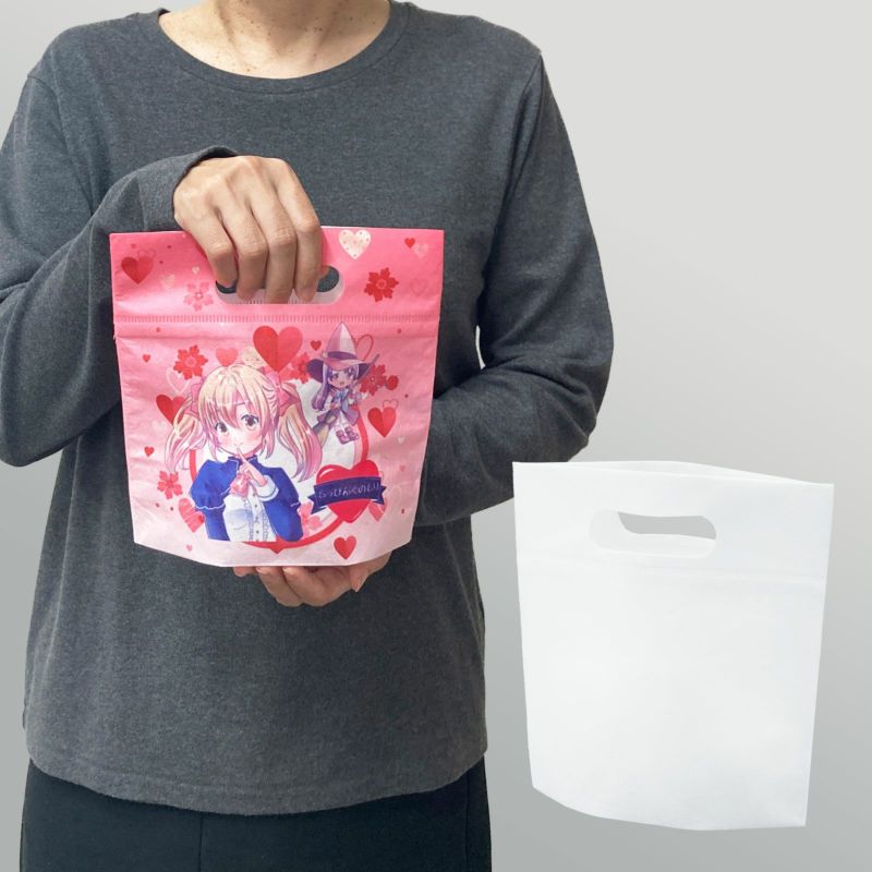 【フルカラー名入れ／高温転写】小判抜きバッグFP　ミニ 100枚入｜ラッピング資材の仕入れならラッピングの森