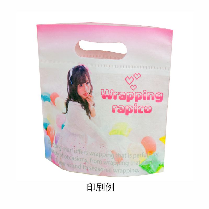 【フルカラー名入れ／高温転写】小判抜きバッグFP　ミニ 100枚入