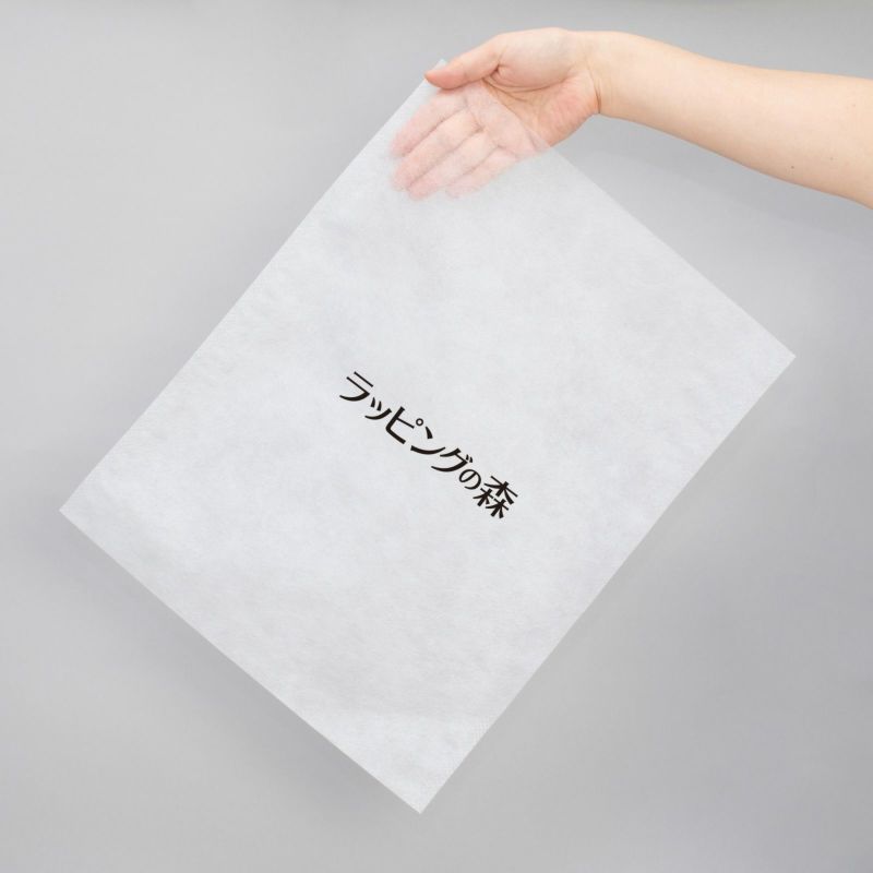 アパレル資材｜不織布製平袋　普通タイプ（20g）　小　名入れ有　100枚入