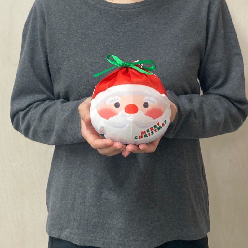 ラッピング｜おてだま巾着　サンタ雪だるまFP　20枚入～