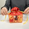 ラッピング｜巾着　リボン　小　森のどうぶつ柄ＦＰ 20枚入～