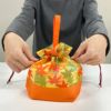 ラッピング｜手提げ巾着　もみじ市松柄ＦＰ　20枚入～