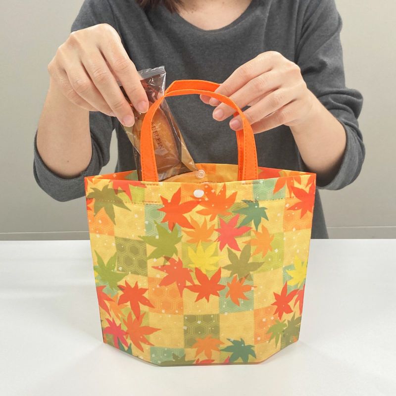 ラッピング｜【秋ギフト】紅葉ラッピングセット　敬老の日｜不織布ラッピング袋