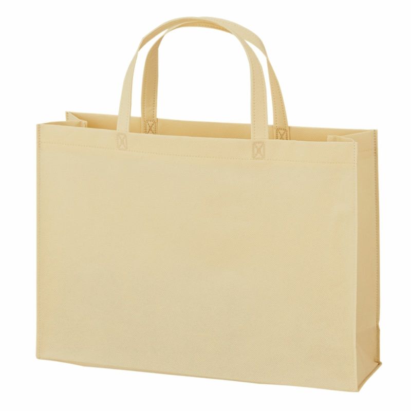 不織布バッグ｜【リピーター専用】ベーシックトート　普通タイプ(75g）　A4横 名入れ有　100枚入