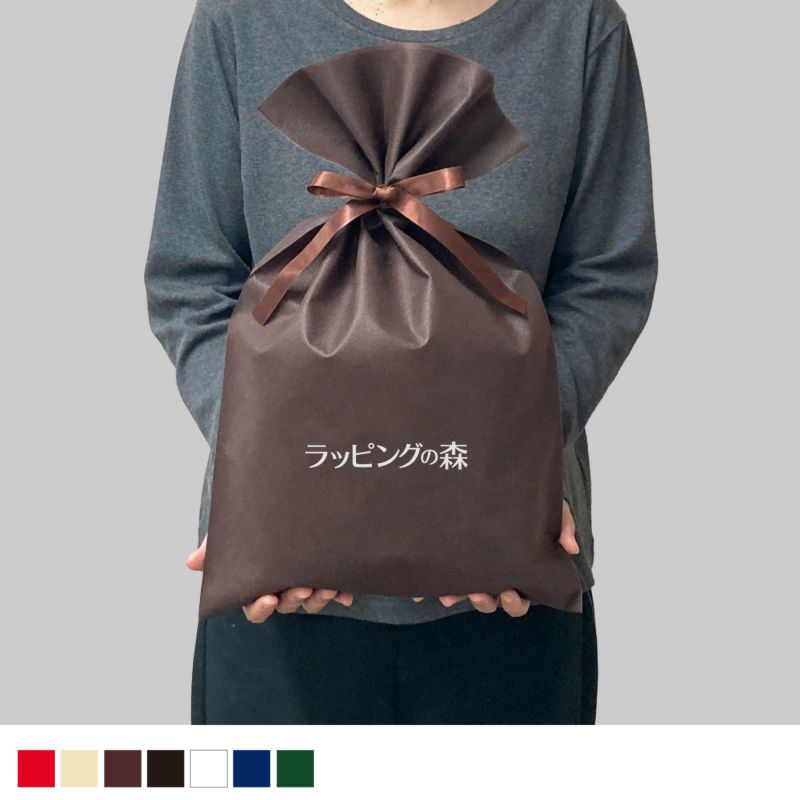 ラッピング｜【リピーター専用】ソフトバッグベーシックS6厚　2穴リボン巾着　名入れ有 100枚入