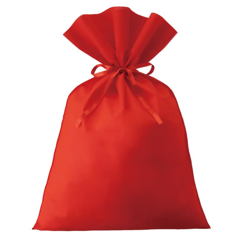 【リピーター専用】ソフトバッグベーシックS9厚　2穴リボン巾着　名入れ有 100枚入｜ラッピング資材の仕入れならラッピングの森