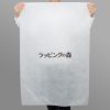 アパレル資材｜【リピーター専用】不織布製平袋　厚タイプ（23g）　大　名入れ有　100枚入